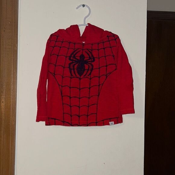 Baby gap 2 year Spider-Man hooded shirt - Picture 1 of 2